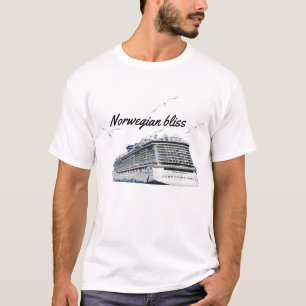 Camiseta do Partido Branco da Felicidade Noruegues
