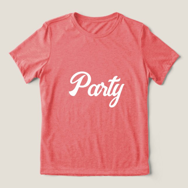 Camiseta do Partido Vermelho Bella-Canvas (Design frontal)