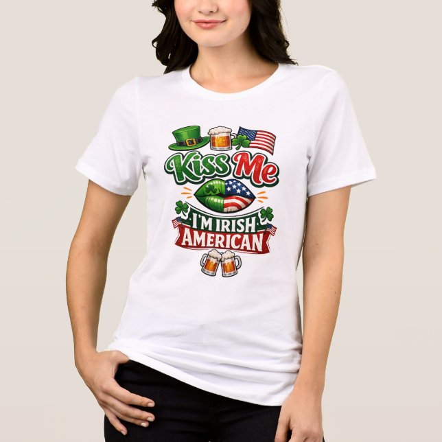 Camiseta do Patrimônio Irlandês Americano (Frente)