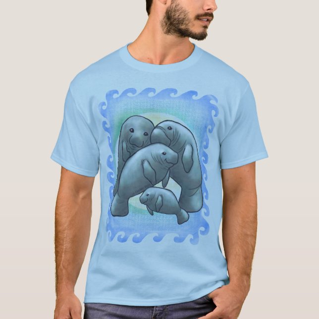 Camiseta do peixe-boi (Frente)
