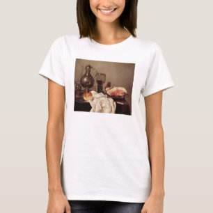 Camiseta Do pequeno almoço vida ainda (óleo no painel)