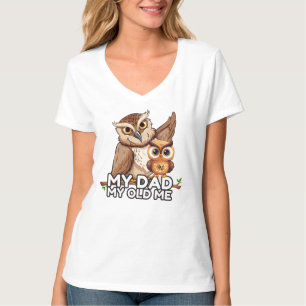 Camiseta do Pescoço V: Meu Pai Meu Velho Eu (branc