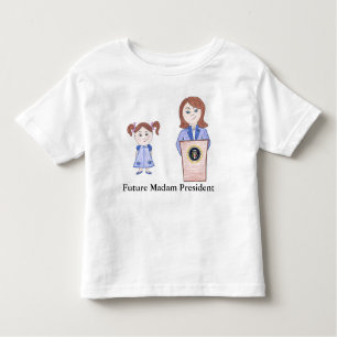 Camiseta Do poder da menina à senhora presidente futura