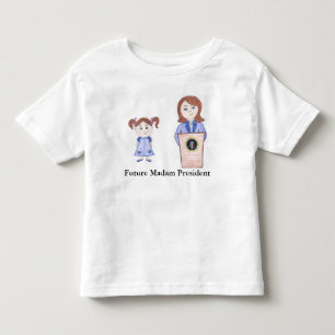 Camiseta Do Poder Menino para o Futuro Senhora Presidente