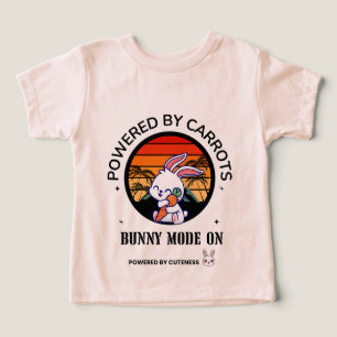 Camiseta do Pôr do Sol Retro de Coelho Fofo Abraça