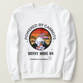 Camiseta do pôr do sol retrô do coelho fofo abraça