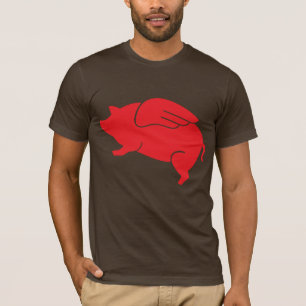 Camiseta 🐷 do porco do vôo