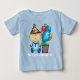 camiseta do primeiro aniversário do bebê