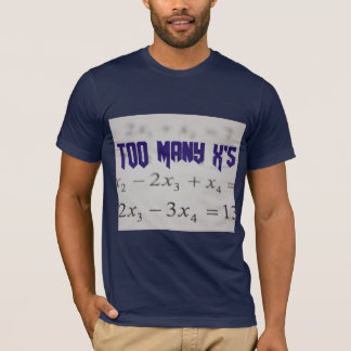 Camiseta do professor de álgebra matemática de X