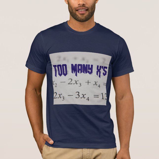Camiseta do professor de álgebra matemática de X (Frente)