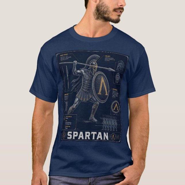 Camiseta do Projeto de Guerreiro Espartano (Frente)