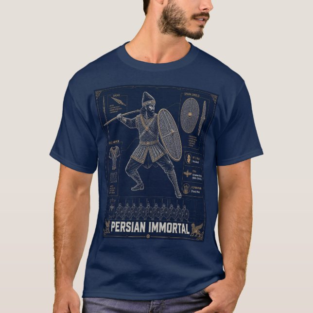 Camiseta do Projeto do Imortal Persa (Frente)