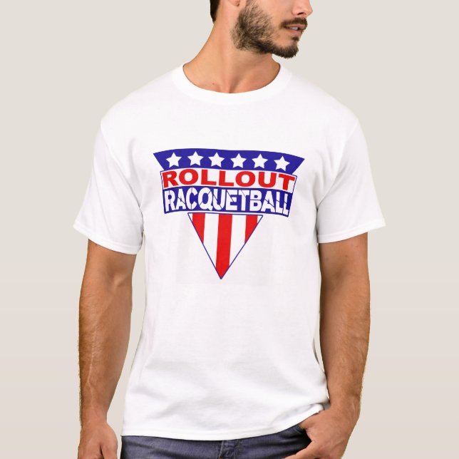 Camiseta do Racquetball do gladiador do (Frente)
