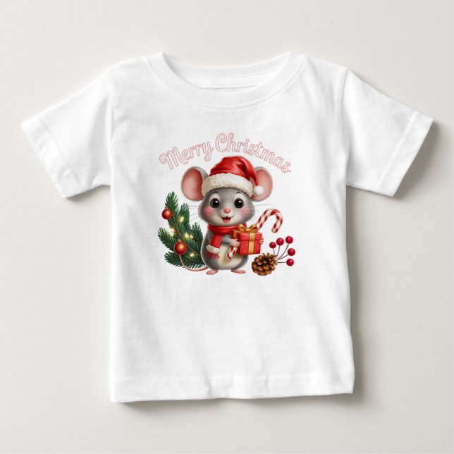Camiseta do Rato de Natal (Frente)