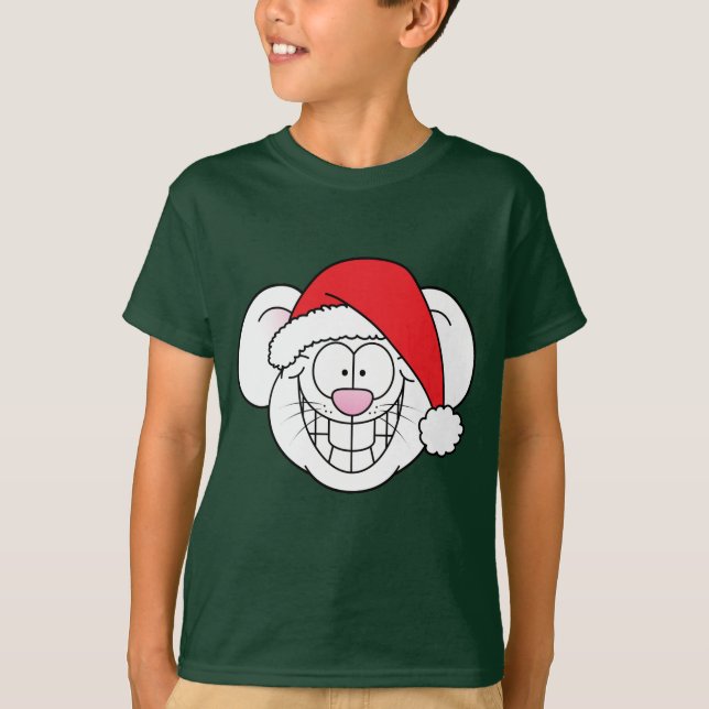 Camiseta do Rato Papai Noel (Frente)