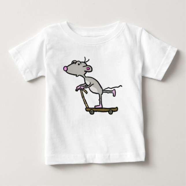 Camiseta do Rato patinete s (Frente)