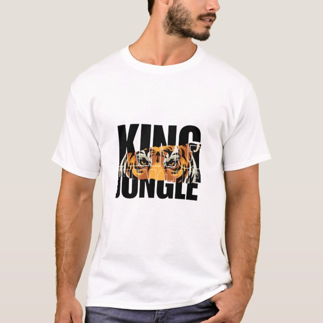 Camiseta do Rei do Tigre da Selva (Frente)