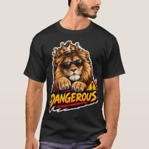 Camiseta do Rei Leão Perigoso para Meninos Coroa