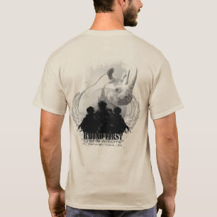 Camiseta Do rinoceronte rinoceronte da neve primeiramente -