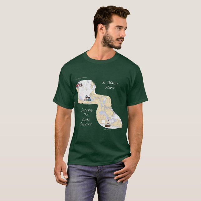 Camiseta do rio St. Marys Gateway para o Lago Supe (Frente Completa)