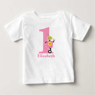 Camiseta do Robô de 1º Aniversário
