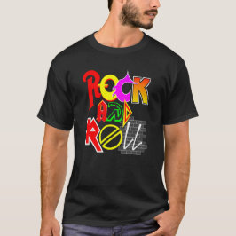 Camiseta do rock and roll