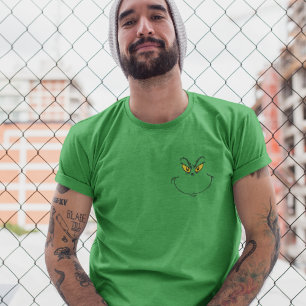 Camiseta do Rosto do Grinch Rouba o Natal