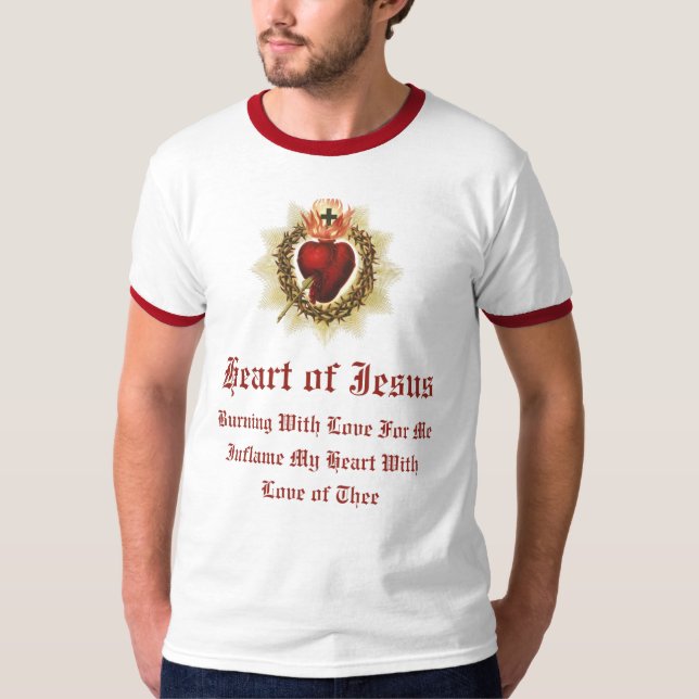 Camiseta do Sagrado Coração de Jesus (Frente)