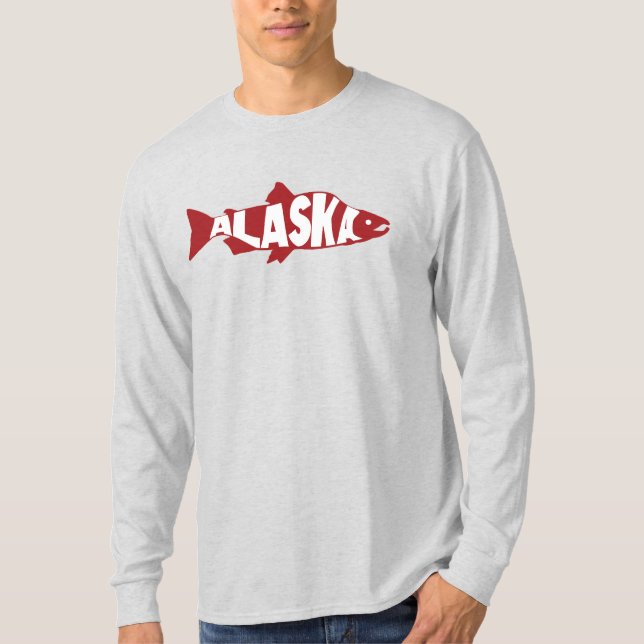 Camiseta do Salmão do Alasca (Frente)