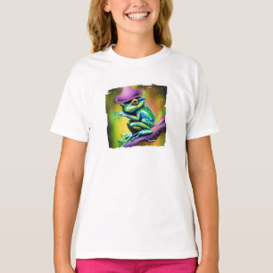 Camiseta do Sapo com chapéu na chuva