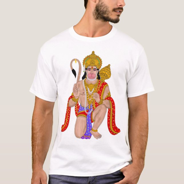 Camiseta do Senhor Hanuman – Roupas Espirituais e  (Frente)