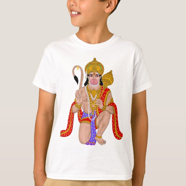 Camiseta do Senhor Hanuman – Roupas Espirituais e  (Frente)