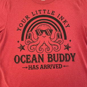 Camiseta do Seu Pequeno Amigo Polvo do Oceano Inky