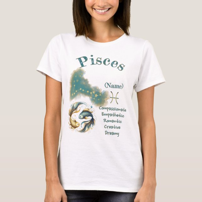 Camiseta do Signo de Peixes *1 (Frente)