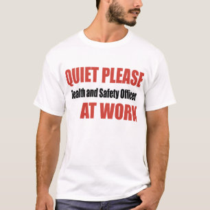 Camiseta Do silêncio oficial de saúde e de segurança por