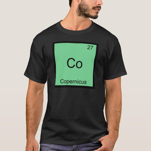 Camiseta do Símbolo do Elemento de Química Diverti (Frente)