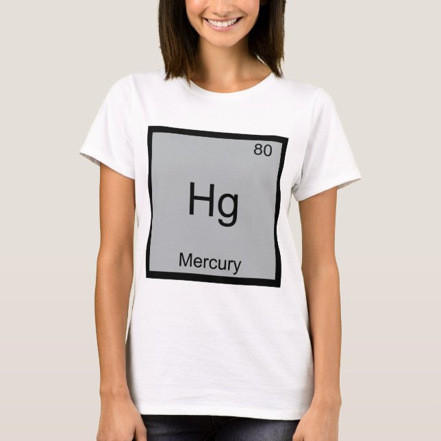 Camiseta do símbolo do elemento de química engraça (Frente)