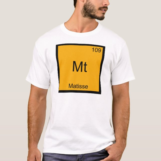 Camiseta do Símbolo do Elemento Químico Divertido  (Frente)