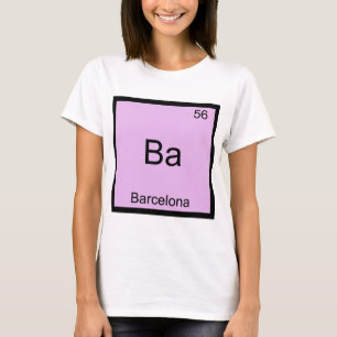Camiseta do símbolo do elemento químico engraçado 