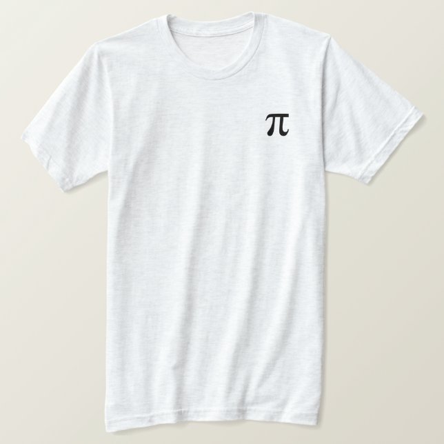 Camiseta do Símbolo Pi (Frente do Design)