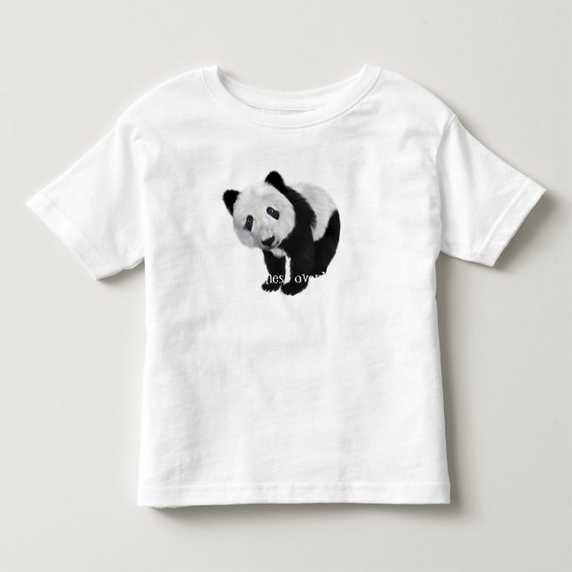 Camiseta Do "sobrecarga Cuteness!" com panda doce (Frente)