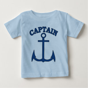 Camiseta do soldado Capitão Blue Anchor Baby Boy
