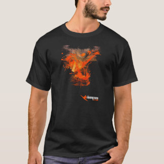 Camiseta do splat do FLASHKICK do homem