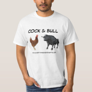 Camiseta Do "t divertidos GALO & da BULL" por tudo galinha!