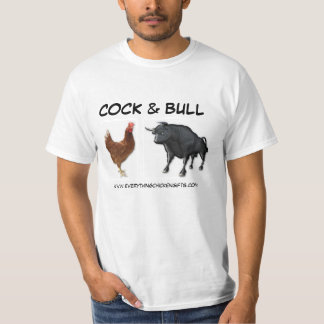 Camiseta Do "t divertidos GALO & da BULL" por tudo galinha!