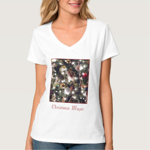 Camiseta Do "t-shirt do V-Pescoço" das senhoras mágicas