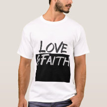 Do "t-shirt inspirado amor & da fé"