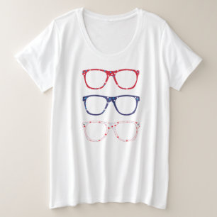 Camiseta do tamanho 4 de julho mais