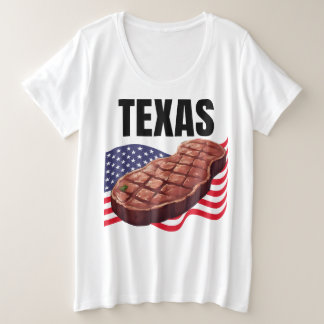 Camiseta do tamanho mais "T" feminino do Texas