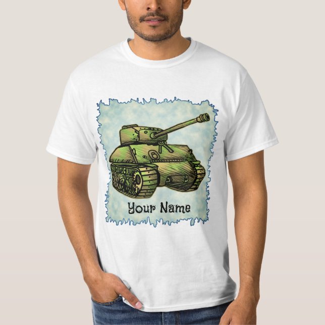 Camiseta do tanque militar (Frente)